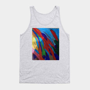 Vibrant comforting color shapes and movement Tank Top